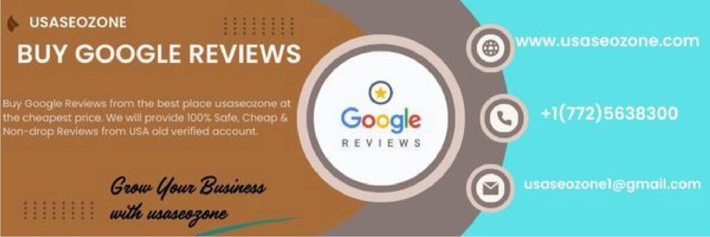 Buy Google Reviews from the best place usaseozone at the cheapest price. We will provide 100% Safe, Cheap & Non-drop Reviews from USA old verified account.