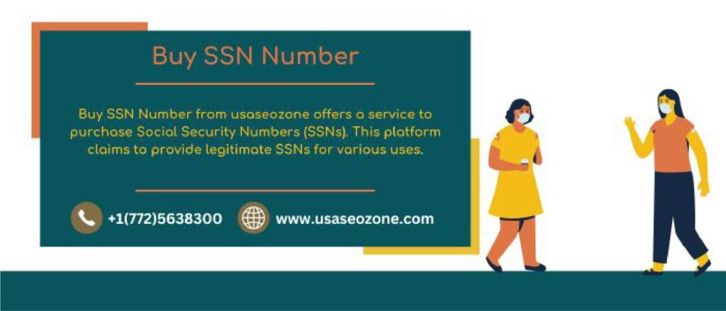 Buy SSN Number from the best place usaseozone at the cheapest price. Our SSN Details and Offers - 100% USA SSN, Original Copy Verified SSN, 100% money-back, Satisfaction Guaranteed.